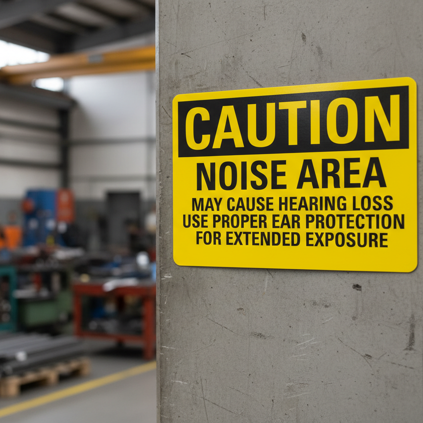 Caution Noise Area May Cause Hearing Loss Use - Image 2