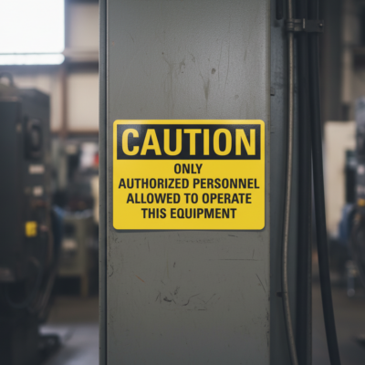 Caution Only Authorized Personnel Allowed To