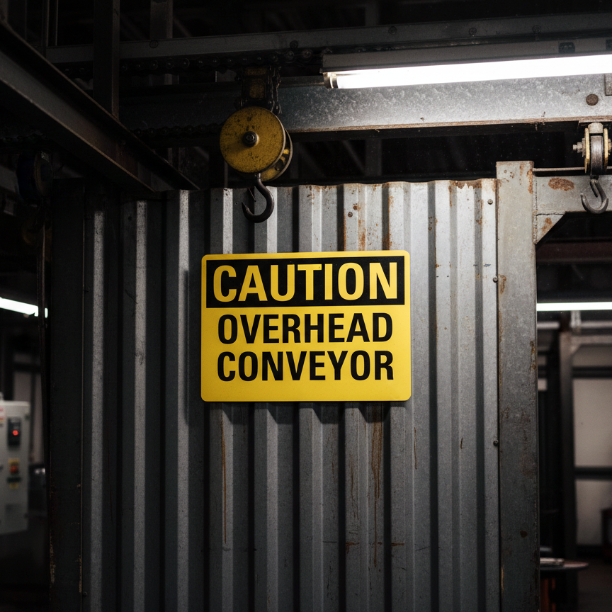 Caution Overhead Conveyor - Image 2