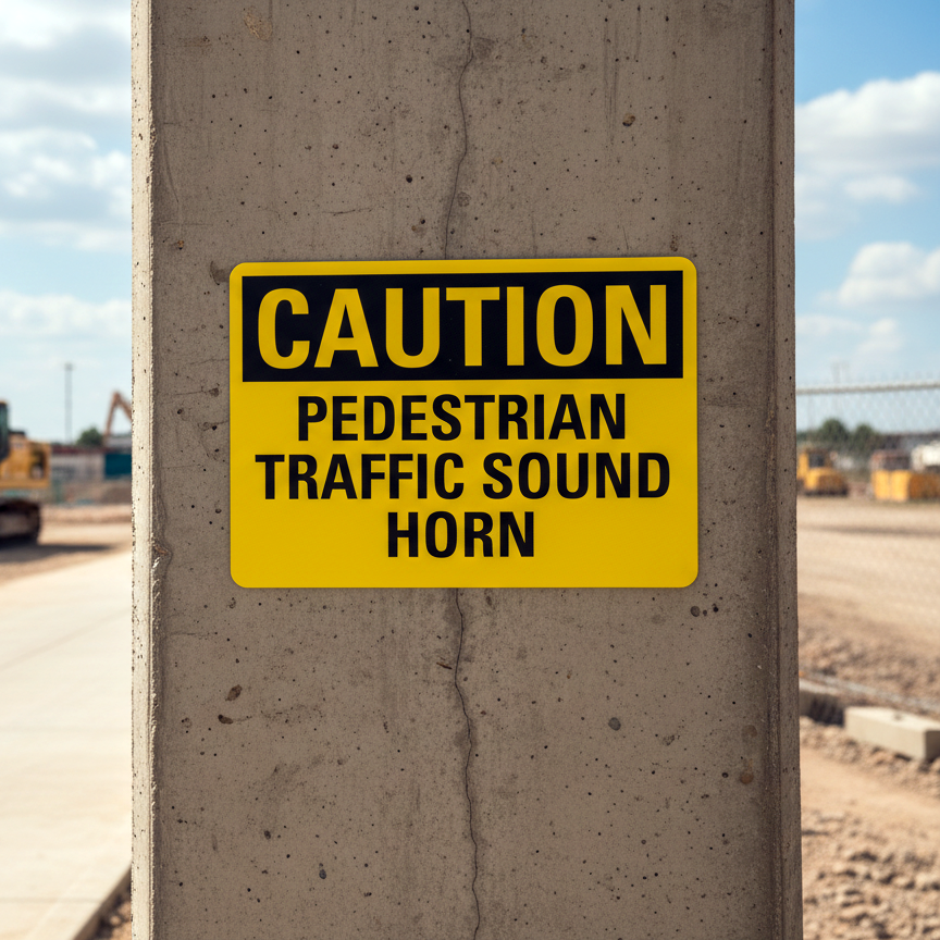 Caution Pedestrian Traffic Sound Horn - Image 2