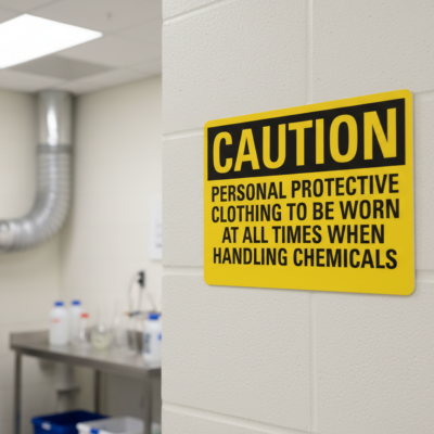 Caution Personal Protective Clothing To Be