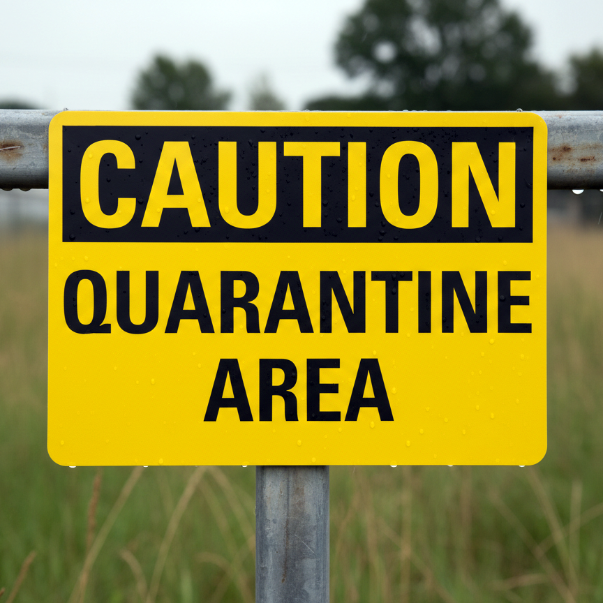 Caution Quarantine Area - Image 2