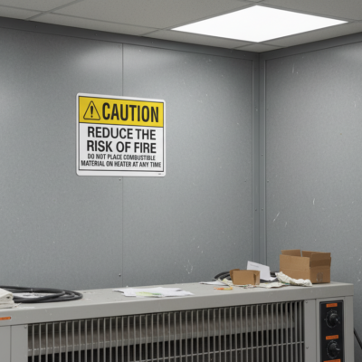 Caution Reduce The Risk Of Fire Do Not Place