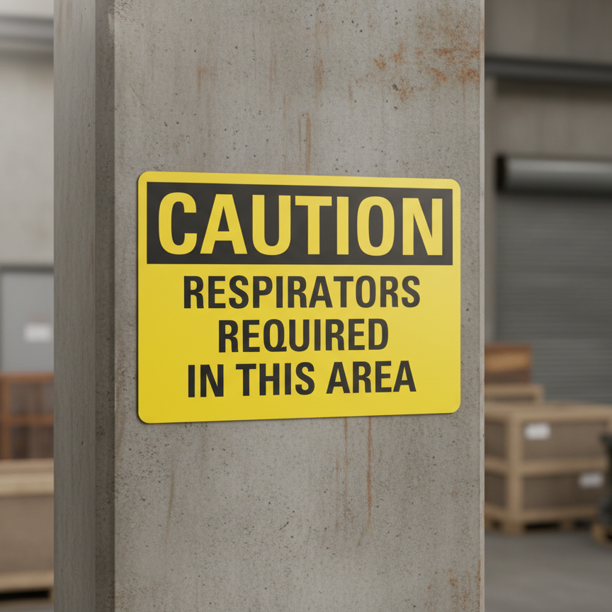 Caution Respirators Required In This Area - Image 2