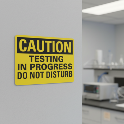 Caution Testing In Progress Do Not Disturb