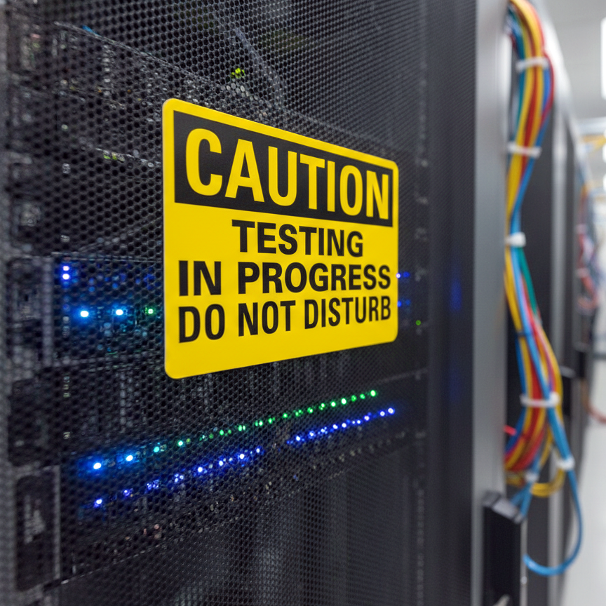 Caution Testing In Progress Do Not Disturb - Image 2