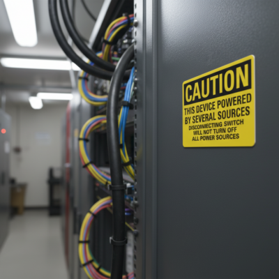 Caution This Device Powered By Several Sources