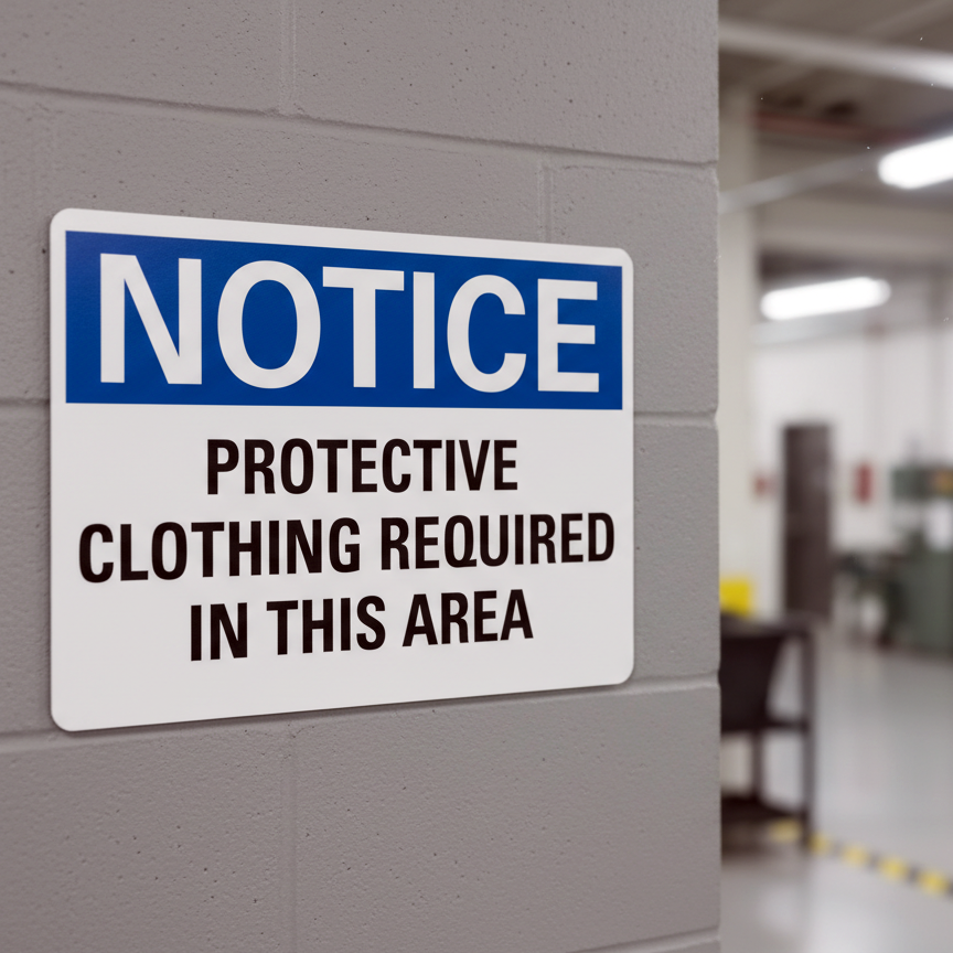 Notice Protective Clothing Required In This Area - Image 2