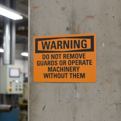 Warning (Ansi) Do Not Remove Guards Or Operate