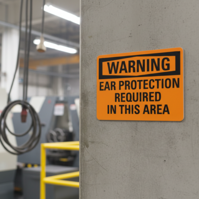 Warning Ear Protection Required In This Area