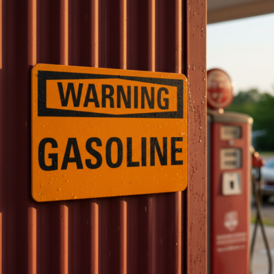 Warning Gasoline