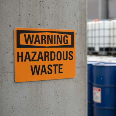 Warning Hazardous Waste