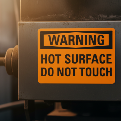 Warning Hot Surface Do Not Touch
