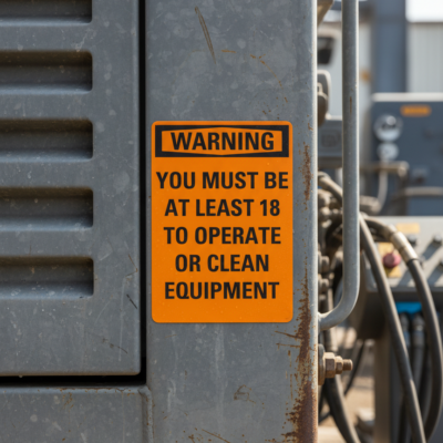 Warning You Must Be At Least 18 To Operate