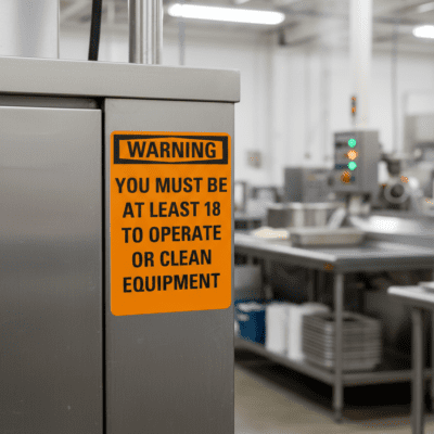 Warning You Must Be At Least 18 To Operate