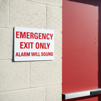 Emergency Exit Do Not Block