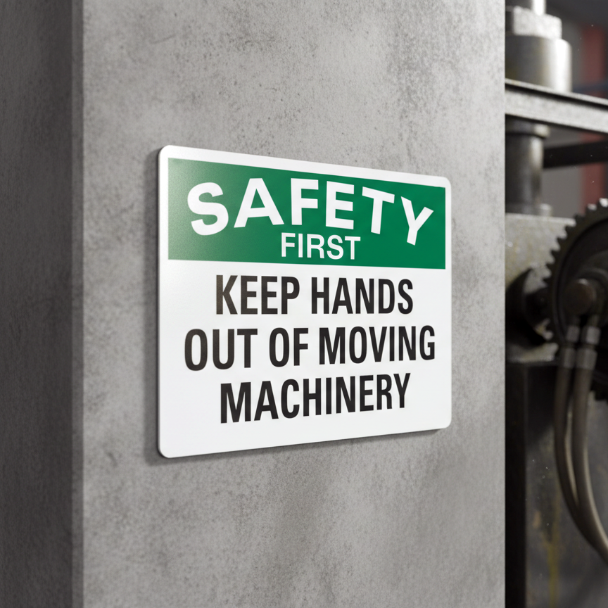 Safety First Keep Hands Out Of Moving Machinery - Image 2