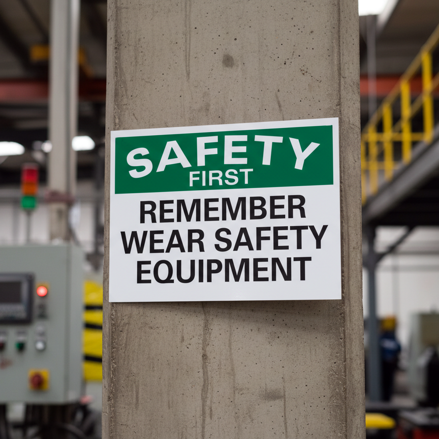 Safety First Remember Wear Safety Equipment - Image 2