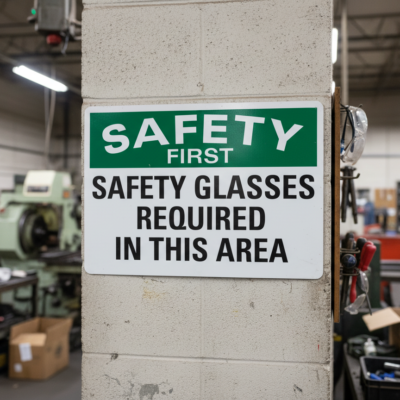Safety First Safety Glasses Required In This Area