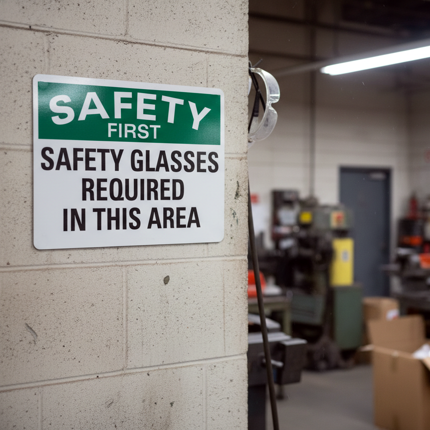Safety First Safety Glasses Required In This Area - Image 2