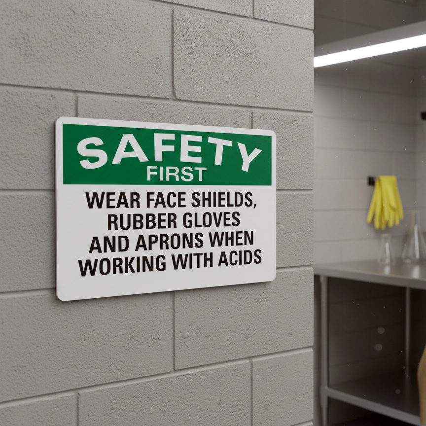 Safety First Wear Face Shiels, Rubber Gloves - Image 2