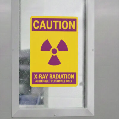 Caution (Sym) X-Ray Radiation Authorized Personnel Only