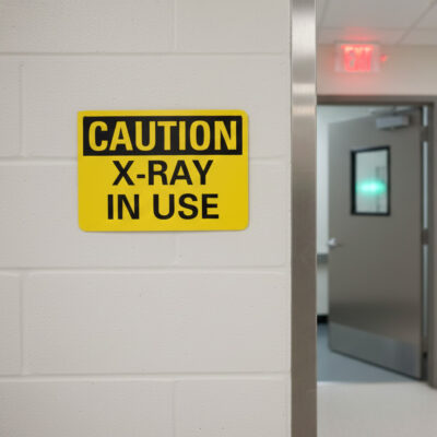 Caution X-ray in use