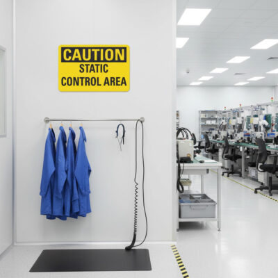 Caution Static control area