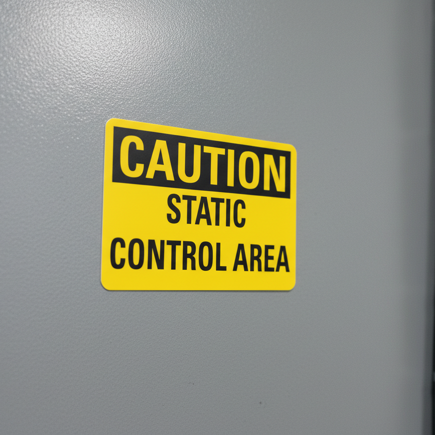 Caution Static control area - Image 2