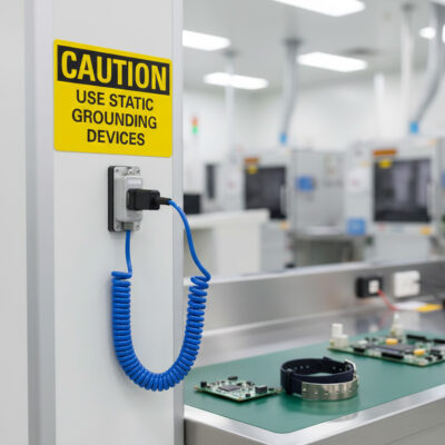 Caution Use static grounding devices