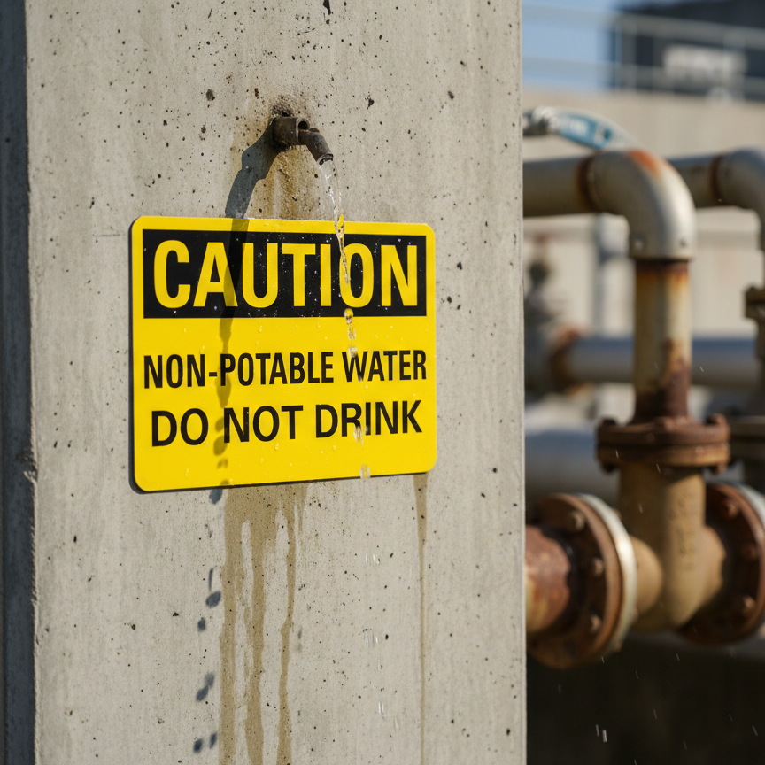 Caution Non-potable water do not drink - Image 2