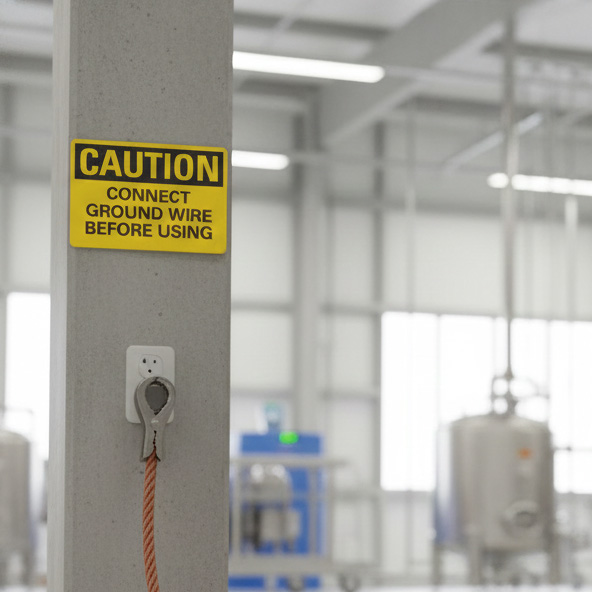 Caution Connect ground wire before using