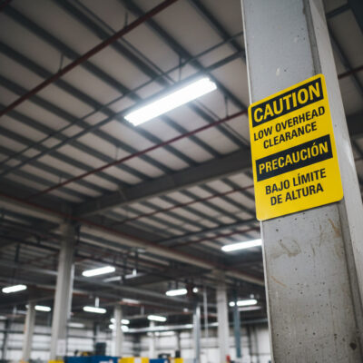 Low Overhead Clearance/Bajo Limite De Altura