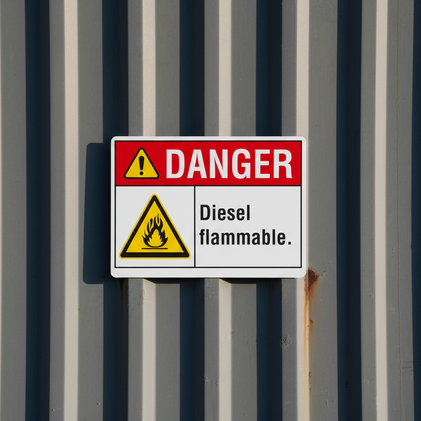Danger Diesel. Flammable. - Image 2