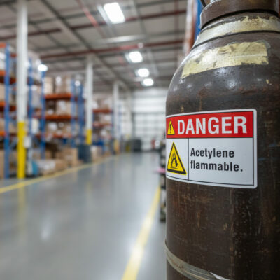 Danger Acetylene flammable.