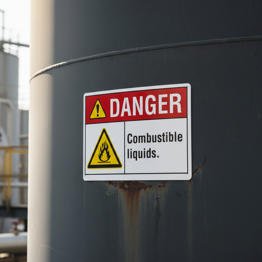 Danger Combustible liquids. - Image 2