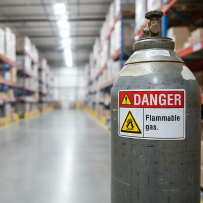 Danger Flammable gas.