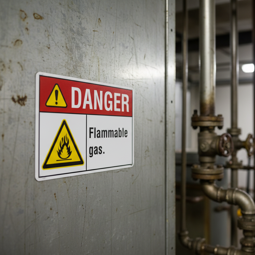 Danger Flammable gas. - Image 2