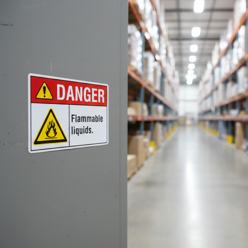 Danger Flammable liquids.