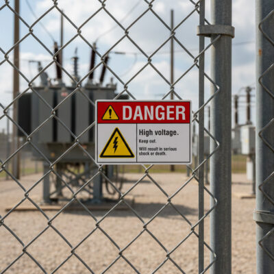 Danger High voltage. Keep out. Will result in serious