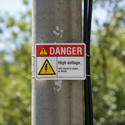Danger High voltage. Will result in shock or death.