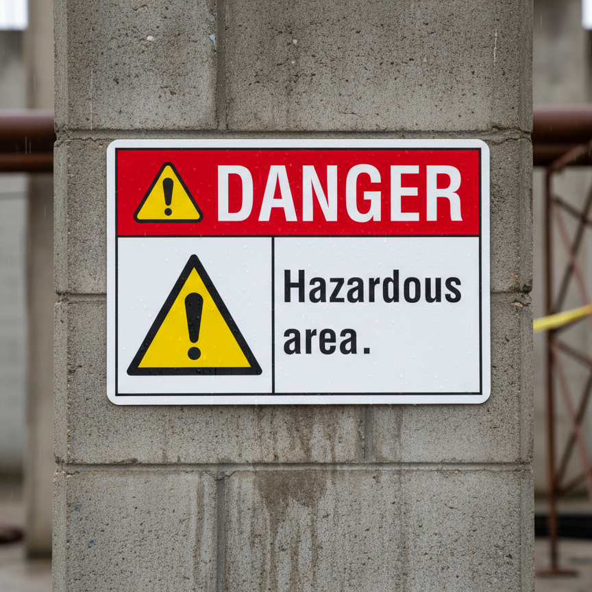 Danger Hazardous area. - Image 2