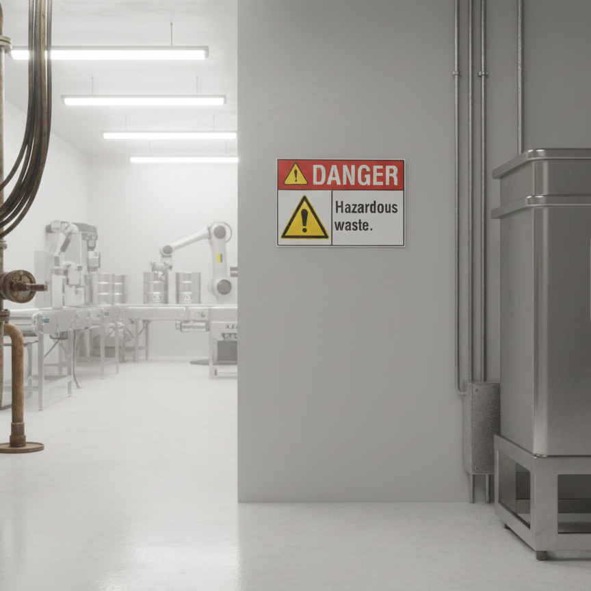 Danger Hazardous waste.