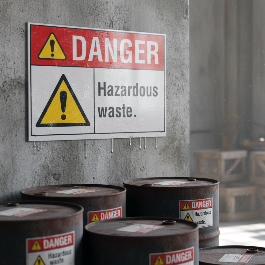 Danger Hazardous waste. - Image 2