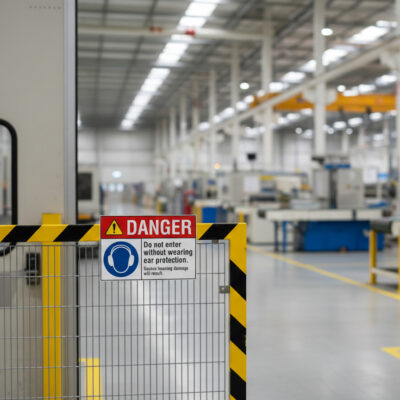 Danger Do not enter without wearing ear protection.