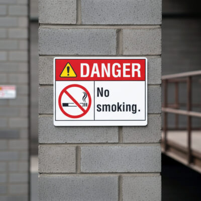 No smoking. English