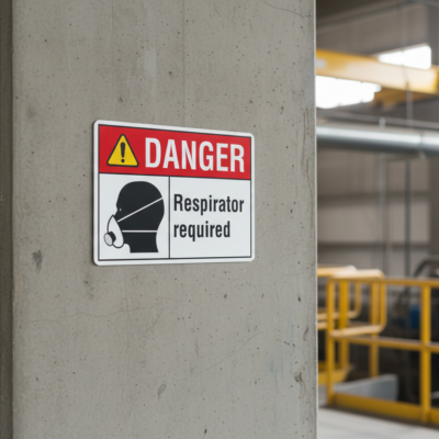 Danger Respirator required