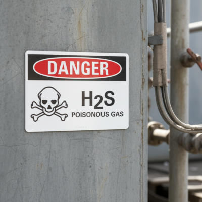 Danger H()2S poisonous gas
