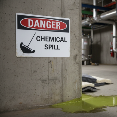 Danger Chemical spill