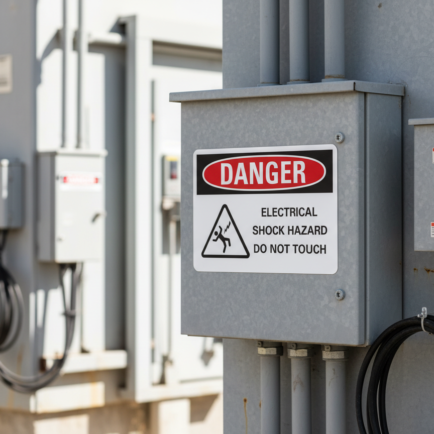 Danger Electrical shock hazard do not touch